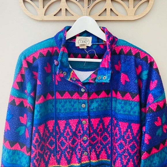 Victoria Sport Vintage 90's Fleece Sweater Sz Large - Picture 2 of 9